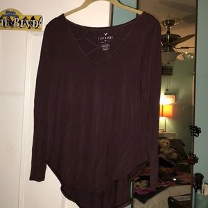 American eagle soft and sexy cage neck top